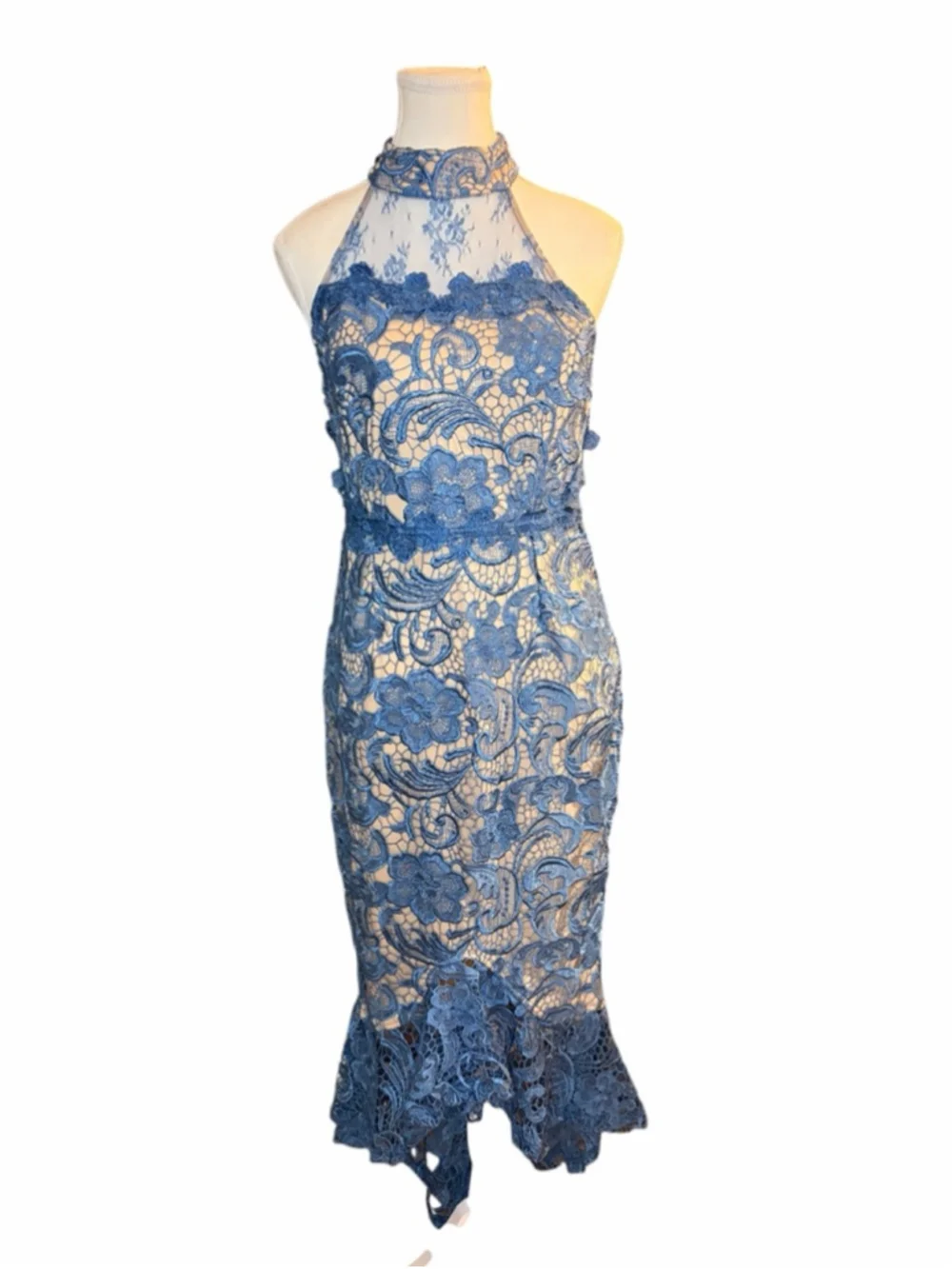 The Clothing Company Blue‎ Lace Mermaid Dress Size M